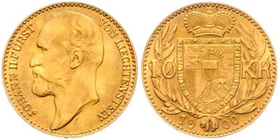 Johann II. 1858-1929 GOLD - Coins and medals
