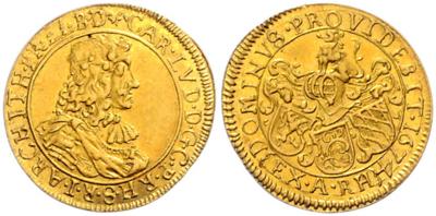 Kurpfalz, Karl Ludwig 1648-1680 GOLD - Münzen und Medaillen