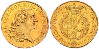 Kurpfalz, Karl Theodor 1743-1799 GOLD - Münzen und Medaillen