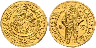Ludwig II. 1516-1526 GOLD - Coins and medals