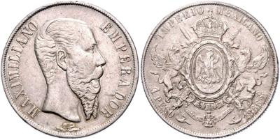 Mexiko, Maximilian von Österreich 1864-1867 - Coins and medals