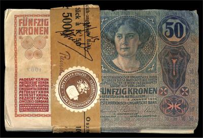 Oesterreichisch-ungarische Bank, 50 Kronen 1914 - Münzen und Medaillen