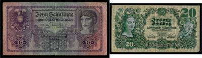 Papiergeld 1. Republik (5 Stk.) - Münzen und Medaillen