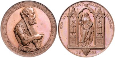 Sachsen, Friedrich August II. 1836-1854 - Mince a medaile