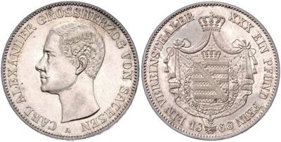 Sachsen-Weimar-Eisenach, Carl Alexander 1853-1901 - Coins and medals