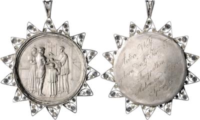 Wiener Biedermeier - Taufmedaille - Coins and medals