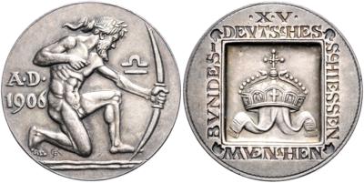 XV. Deutsches Bundesschießen München - Mince a medaile