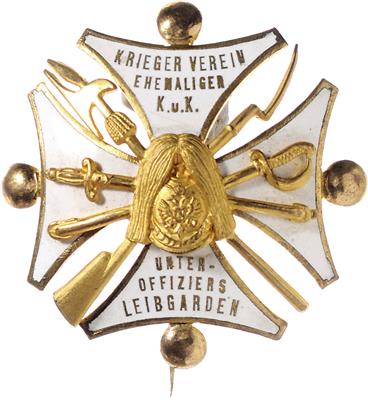 Abzeichen Krieger Verein ehem. k. u. k. Unteroffiziers Leibgarden, - Onorificenze e decorazioni