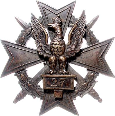 27. Infanterie Regiment - Řády a vyznamenání