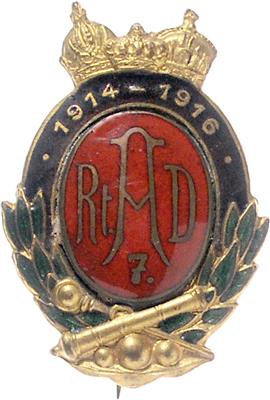 RAD 7 1914 - 1916 - Řády a vyznamenání