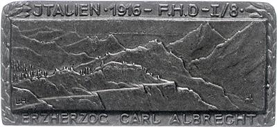 Italien 1916 - F. H. D. - I/8 Erzherzog Carl Albrecht, - Řády a vyznamenání