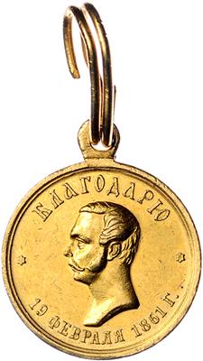 Medaille auf die Befreiung der Leibeigenen 1861, - Orders and decorations