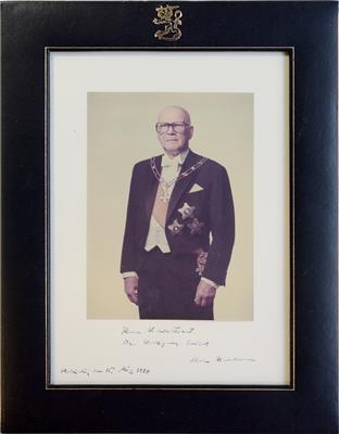 Geschenkfoto des finnischen Staatspräsidenten Urho Kekkonen, - Orders and decorations