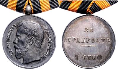 St. Georg - Medaille für Tapferkeit, - Řády a vyznamenání