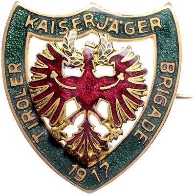 Tiroler Kaiserjäger Brigade 1917, - Řády a vyznamenání