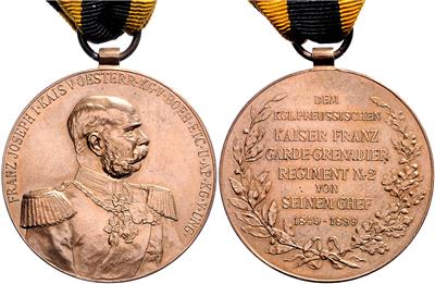 Erinnerungsmedaille für Angehörige des königl. preußischen Kaiser Franz-Garde Grenadier-Regiments Nr. 2 - Onorificenze e decorazioni