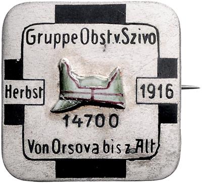 Gruppe Obst. v. Szivo Herbst 1916, - Orders and decorations