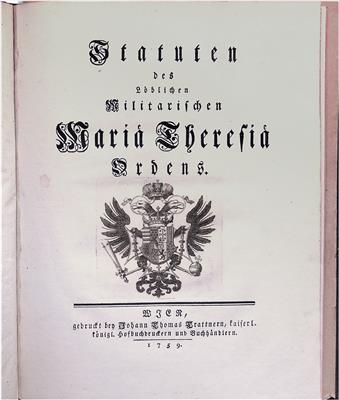 Militär - Maria Theresien - Orden, - Řády a vyznamenání