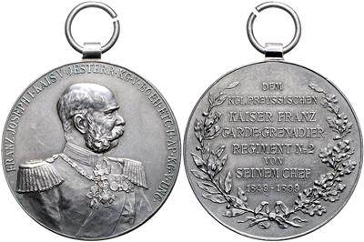 Erinnerungsmedaille für Angehörige des königl. preußischen Kaiser Franz-Garde Regiments Nr. 2, - Onorificenze e decorazioni