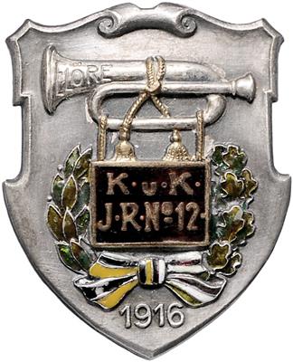 K. u. K. IR. Nr. 12 1916, - Řády a vyznamenání