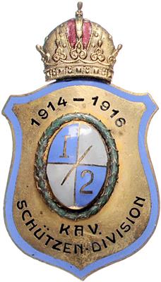 Kav. Schützen - Division I./21914-1916, - Orders and decorations