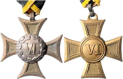 Lot Militärdienstzeichen für 6 - Jahre, - Orden und Auszeichnungen