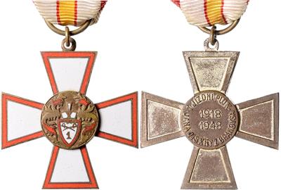 Erinnerungskreuz des 1. Reiterregiments Jan Jiskra von Brandys, - Řády a vyznamenání