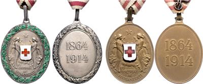Lot Ehrenmedaillen vom Roten Kreuz, - Onorificenze e decorazioni