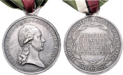 Militärverdienstmedaille für das Tiroler Aufgebot 1796, - Orders and decorations