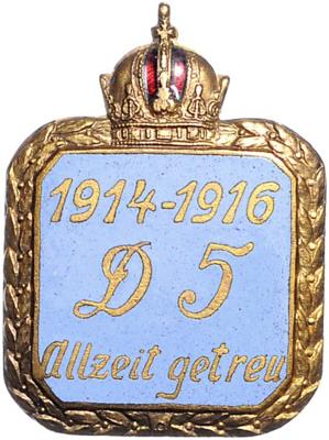 Dragoner Regiment Nr. 5 1914-1916, - Onorificenze e decorazioni