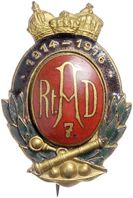 Reitende Artillerie-Division 7, 1914-1916, - Řády a vyznamenání