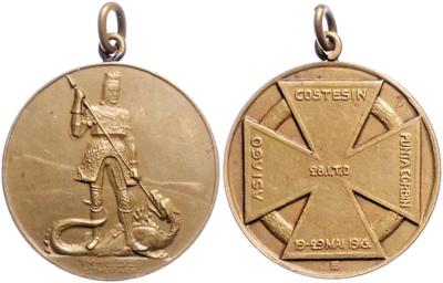 Medaille auf die 28. I. T. D. 1916, - Orden und Auszeichnungen