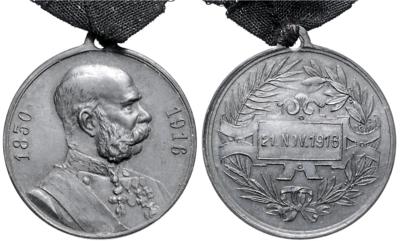 Medaille auf den Tod um Kaiser Franz Joseph I., 21. November 1916, - Medals and awards