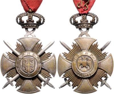 Militärorden des Sterns von Karageorge mit Schwertern, - Medaile a vyznamenání