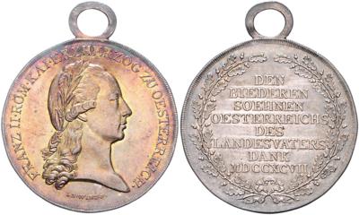 Militärverdienstmedaille für das Niederösterreichische Aufgebot 1797, - Medals and awards