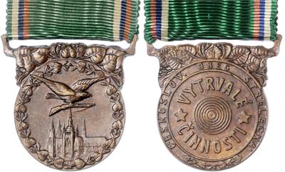 Verdienstmedaille des tschechoslowakischen Schützenverbandes, - Medaile a vyznamenání