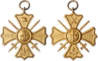 Preußisches Erinnerungskreuz"Treu dem Bataillon", - Orden und Auszeichnungen