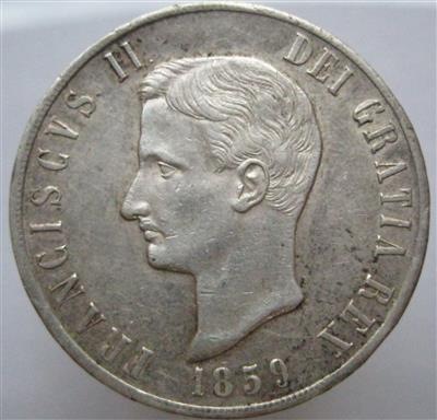 Italien, Königreich beider Sizilien, Franz II. 1859-1860 - Mince a medaile