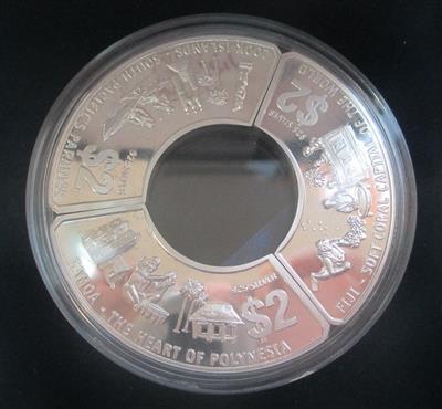 Cook Inseln/Fidschi Inseln/West SamoaGemeinschaftsausgabe - Coins and medals