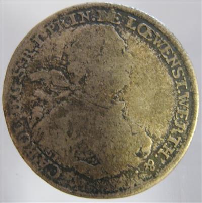 Löwenstein- Wertheim - Mince a medaile