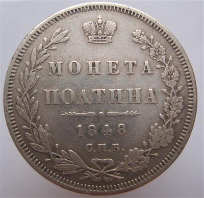 Rußland, Nikolaus I. 1825-1855 - Monete, medaglie