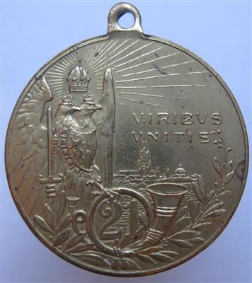 Abschiedsfest der k. u. k. Feldjäger Baon Nr. 21 1905 - Mince a medaile