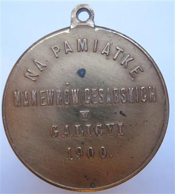 Franz Josef I. 1848-1916/ Kaisermanöver in Jaslo 1900 - Münzen und Medaillen