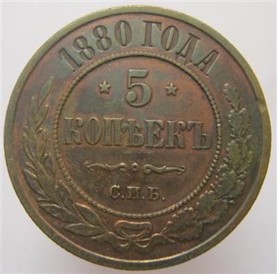 Rußland, Alexander II. 1855-1881 - Mince a medaile