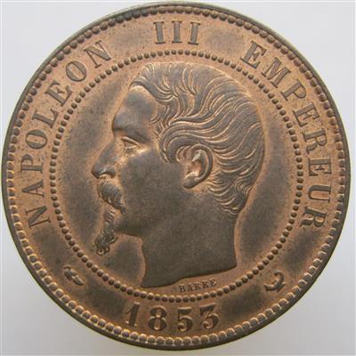 Frankreich, Napoleon III. 1852-1870 - Coins and medals