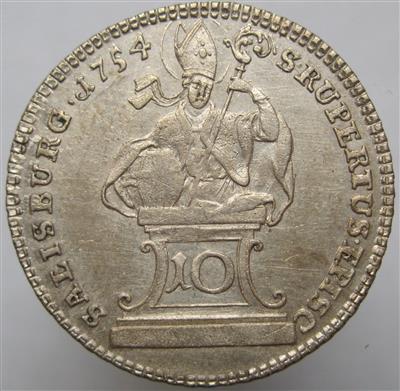 Salzburg, Sigismund von Schrattenbach 1753-1771 - Mince a medaile