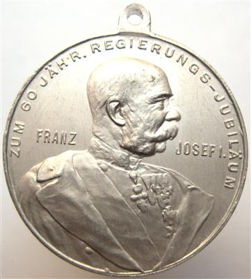 Baden- Eröffnung des Kaiserjubiläumssaales im Museum der NÖ Landesfreunde - Coins and medals
