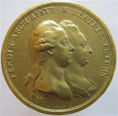 Gußmedaille - Münzen und Medaillen