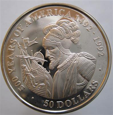 500 Jahre Entdeckung Amerikas- Cook Inseln - Münzen und Medaillen