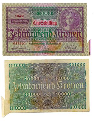 1 Schilling auf 10.000 Kronen, 02.01.1924 - Coins